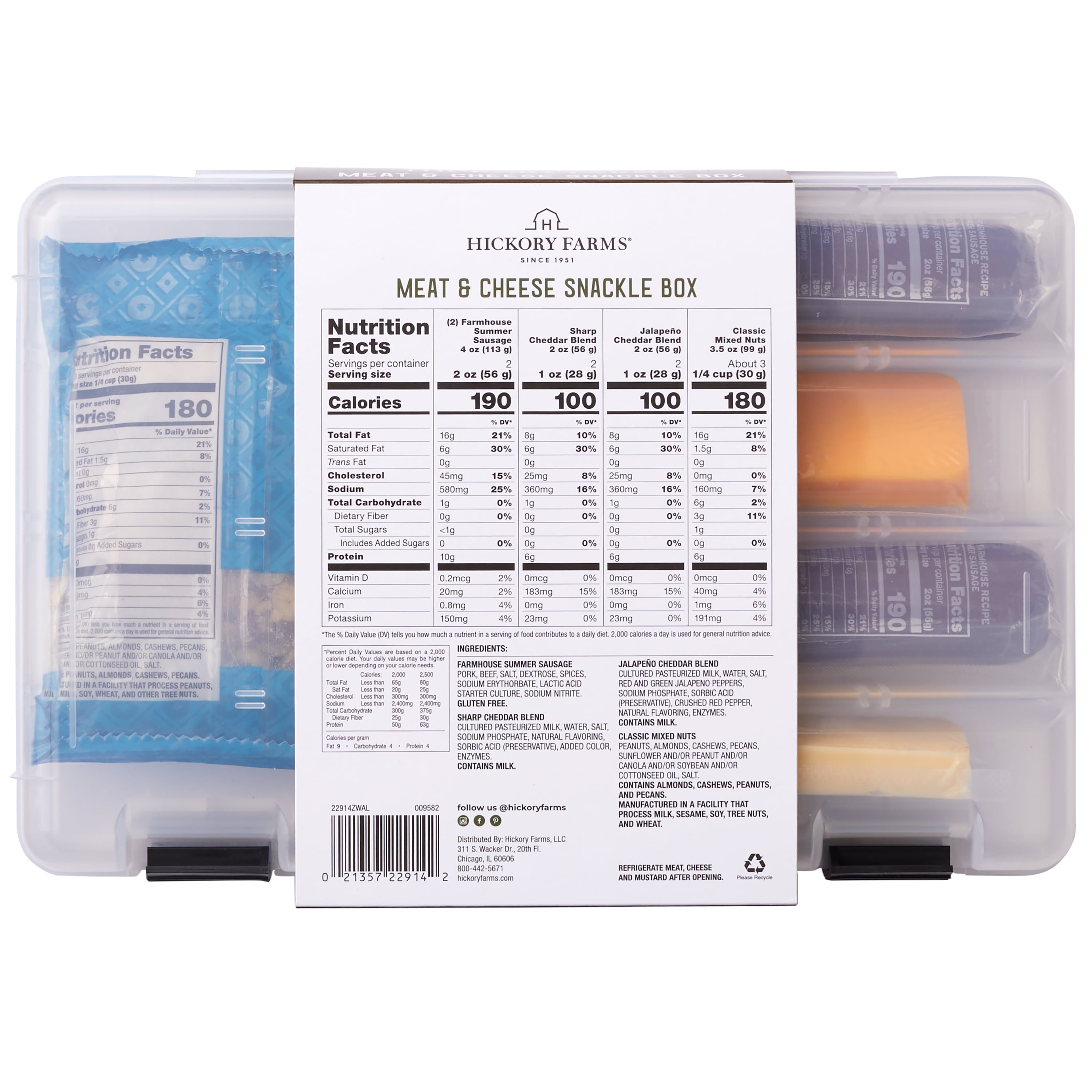 Hickory Farms Meat & Cheese Snackle Box | Gourmet Charcuterie Gift Box