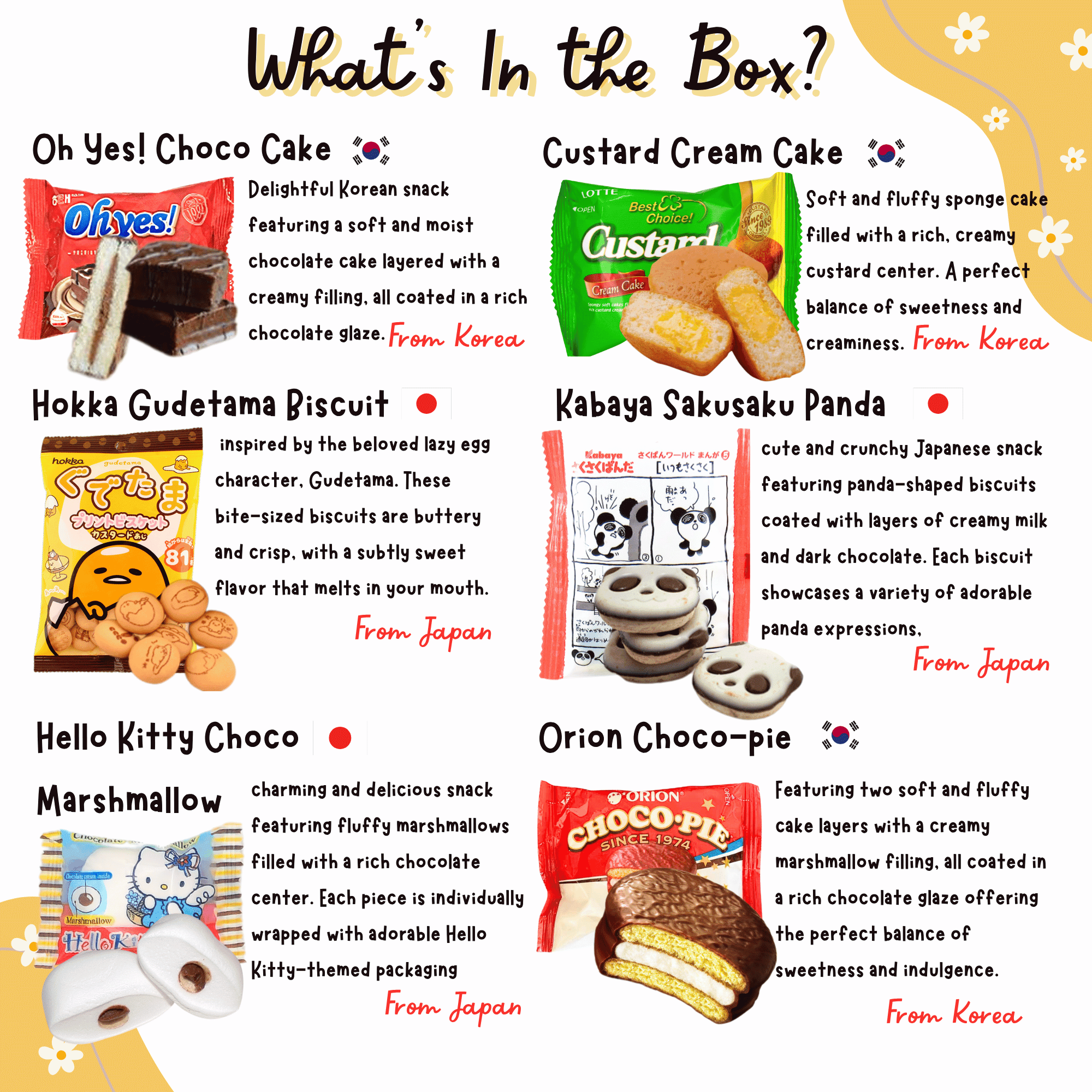 DOTORI SNACK BOX Korean Snacks Japanese Snack Box (40 counts) Asian Candy Sweet Savory Exotic Snacks Mystery Box, Care Package Bundle - Gift for Friends, Family, Loved Ones, Coworkers, Colleagues