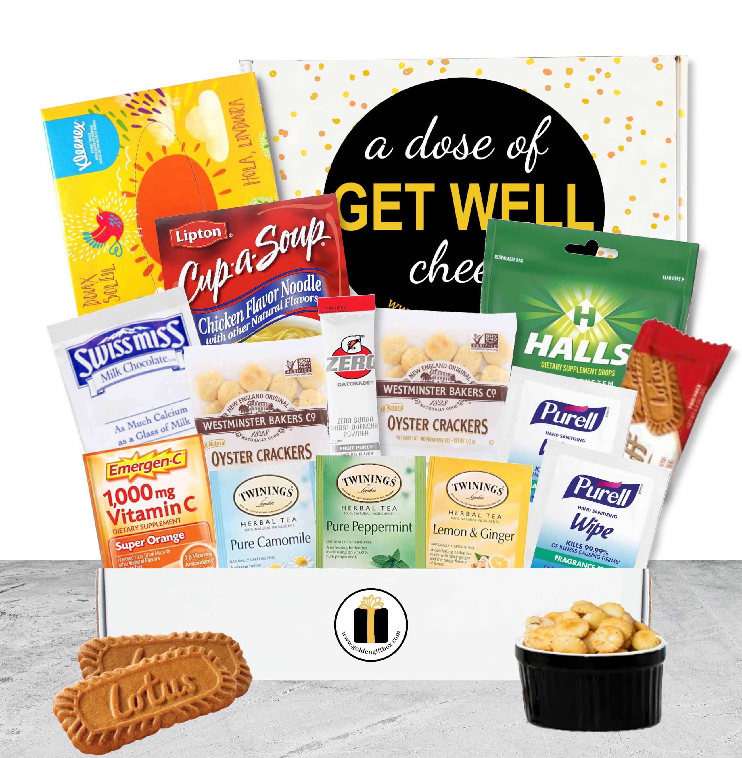 Get Well Soon Care Package – Cold & Flu Recovery Essentials Gift Box
