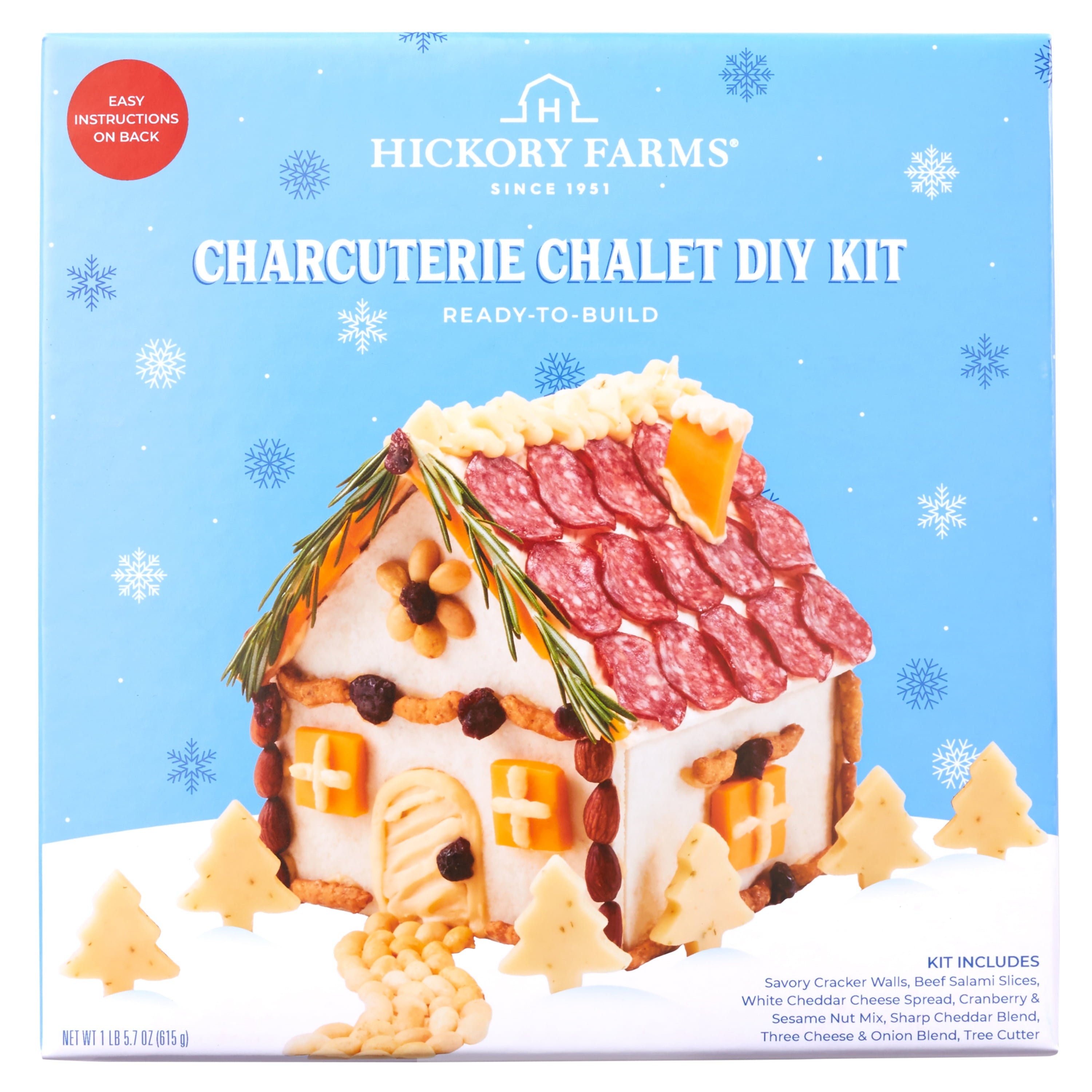 Hickory Farms Charcuterie Chalet DIY Kit | Charcuterie Board Kit Gift Box