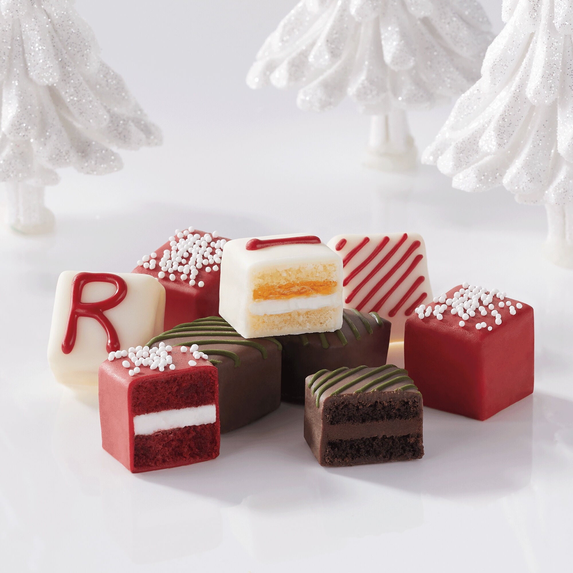 The Swiss Colony 27 Favorites and 36 'Merry Christmas' Petits Fours Christmas Gift Bundle