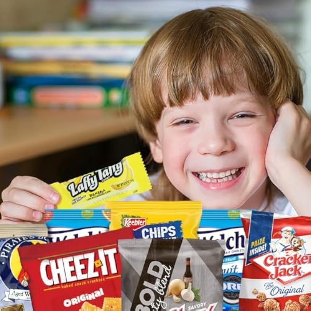 Snack Gift Box 45 count – Snack Box for Adults and Kids – Individually Wrapped Gift Snacks for Office, Birthday, College