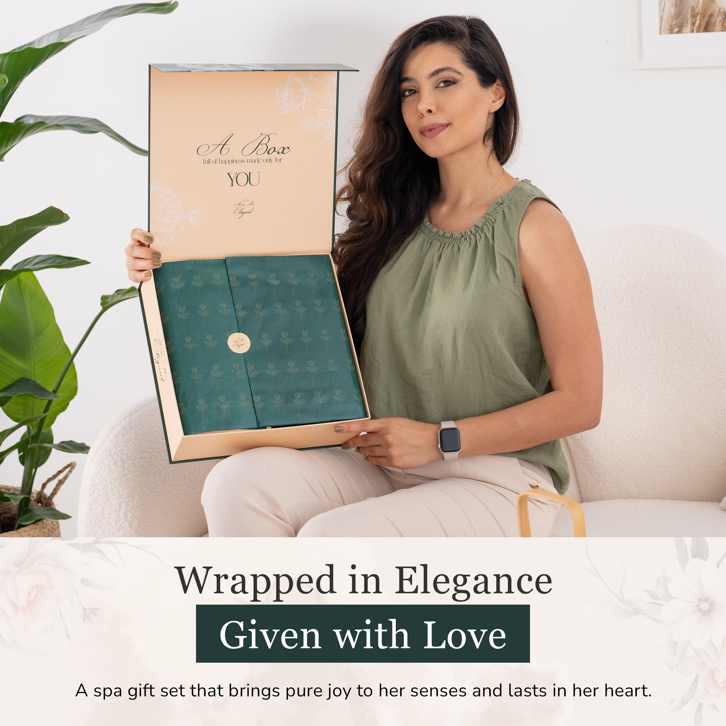 Make Me Elegant Relaxing SPA Box, Self Care Spa Gift Basket, Beauty Birthday Gift for Her, Mother’s Day Gift Idea