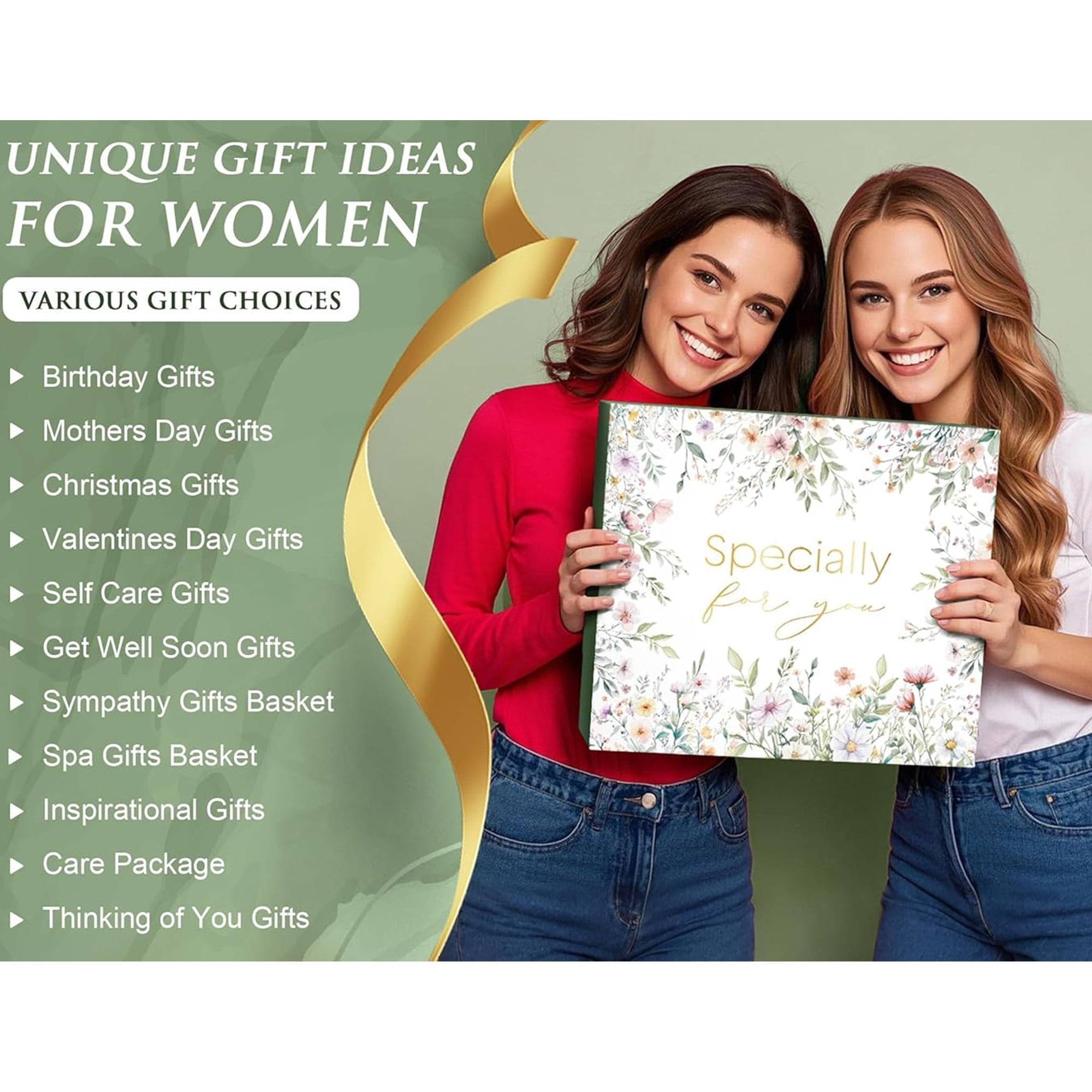 Gift Baskets for Women, 8 Pcs Self Care Gifts for Women Get Well Soon Gifts, Birthday Gifts for Women, Relaxing Spa Gifts Care Package w/ Blanket, Sympathy Gift Baskets for Mother's Day (Lvory)