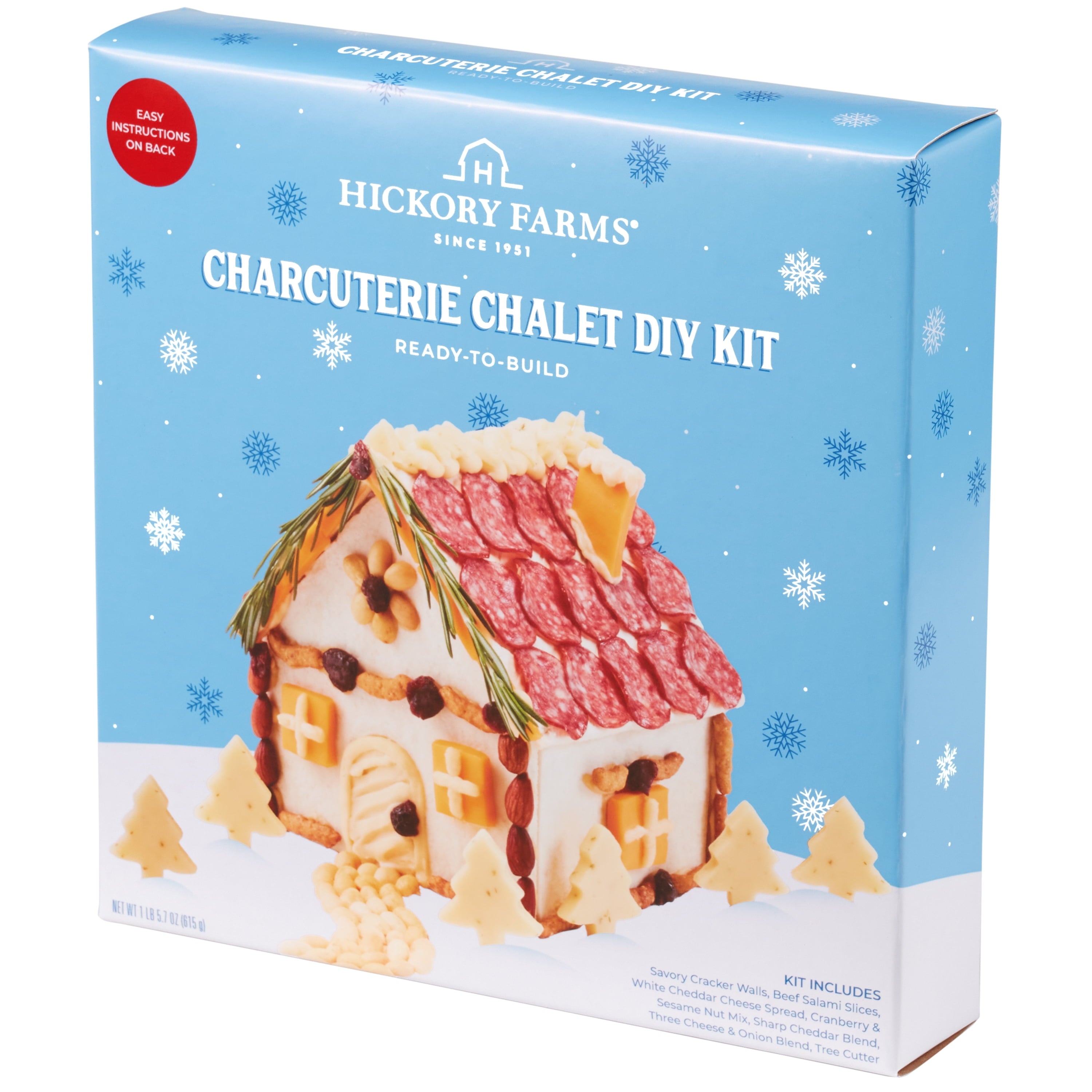 Hickory Farms Charcuterie Chalet DIY Kit | Charcuterie Board Kit Gift Box