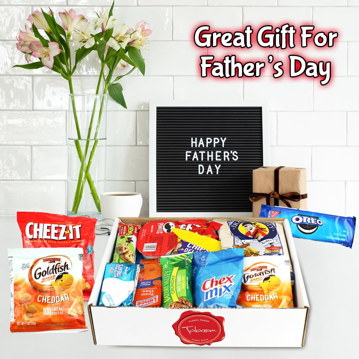 Snack Gift Box 45 count – Snack Box for Adults and Kids – Individually Wrapped Gift Snacks for Office, Birthday, College