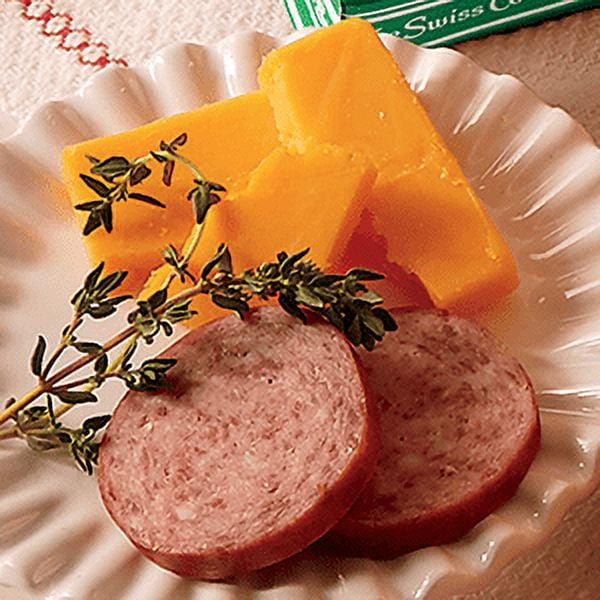 The Swiss Colony Sausage & Cheese Bars - Assorted Cheese and Summer Sausage Gift Box of 8