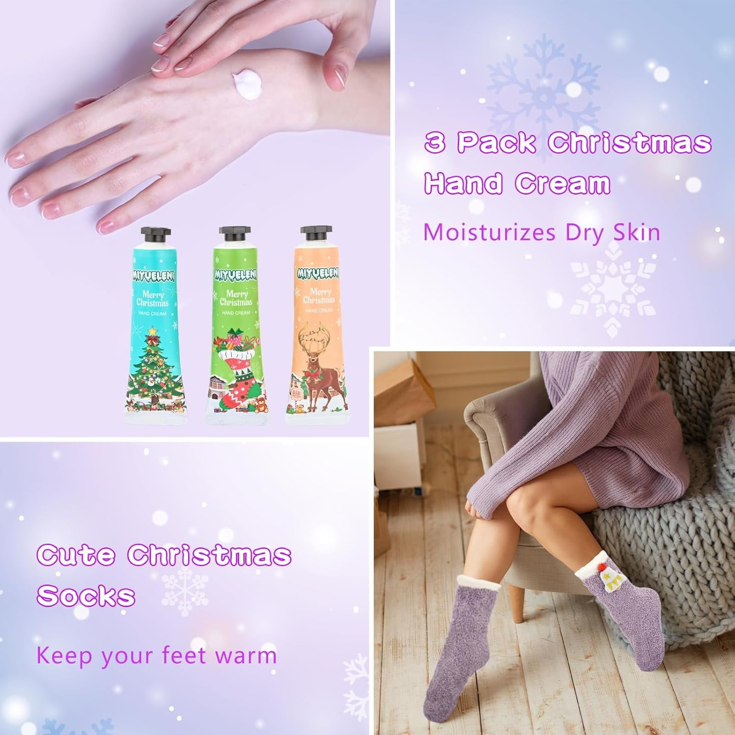 Christmas Gift Baskets, Christmas Gifts for Women, Coworkers, Girlfriend, Sister, Teacher, Unique Christmas Gifts Box for Women, Who Have Everything, Spa Gift Baskets for Women with Blanket