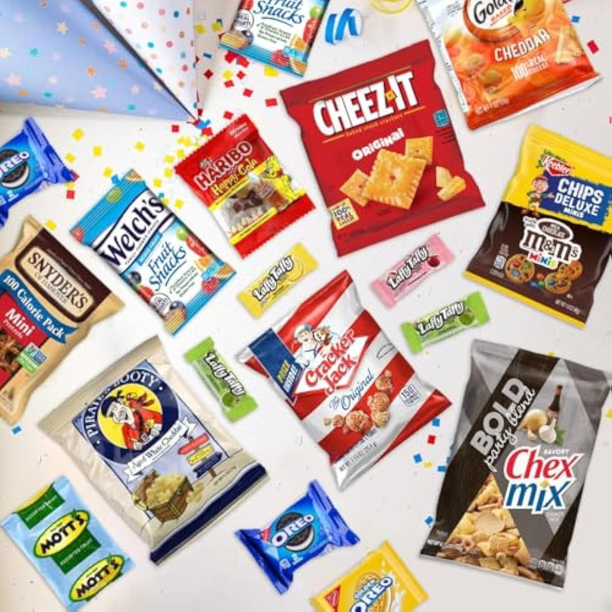 Snack Gift Box 45 count – Snack Box for Adults and Kids – Individually Wrapped Gift Snacks for Office, Birthday, College