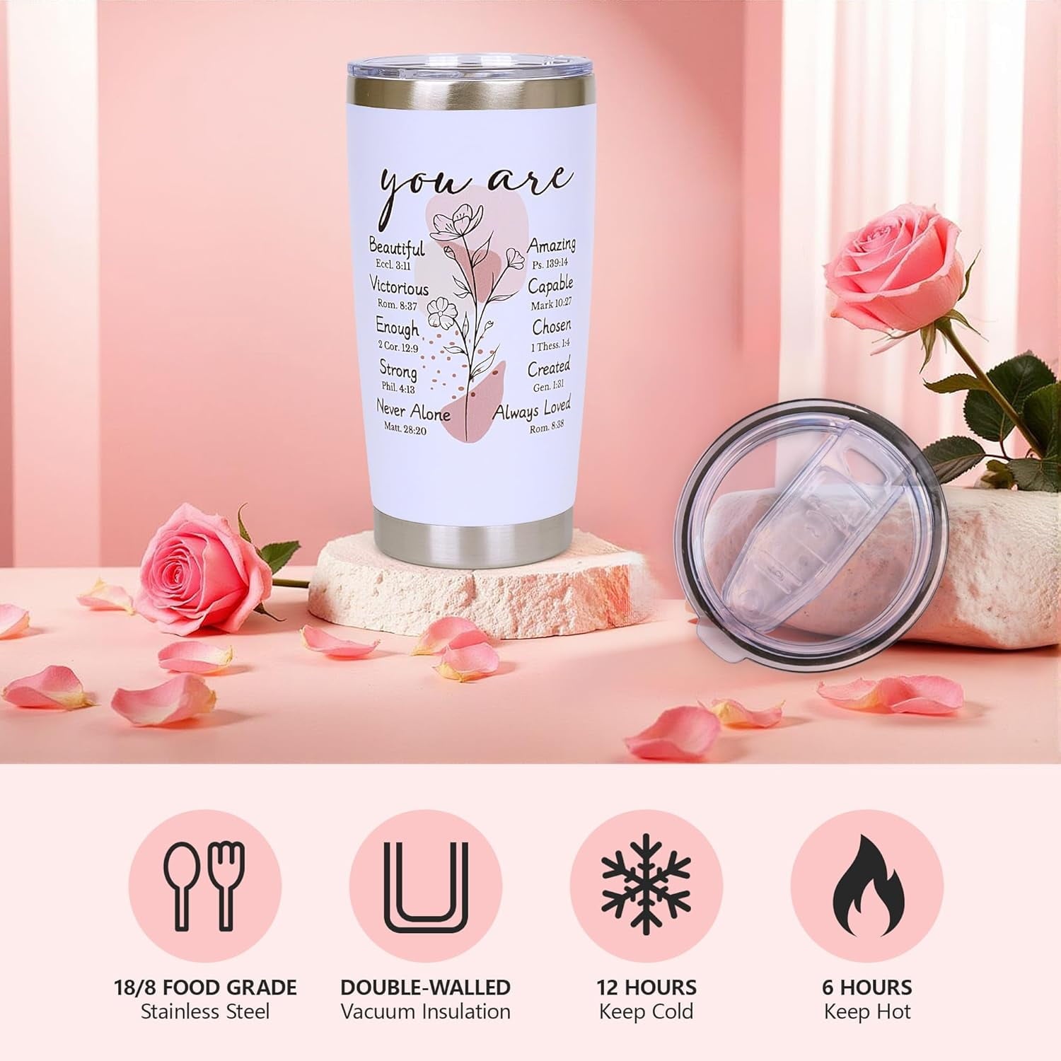 Christian Gifts for Women Faith, Inspirational Religious Gifts for Women, Catholic Spiritual Gifts, Faith Based Gift Baskets, Baptism Mothers Day Birthday Gift Set for Mom Sister Friend Wife