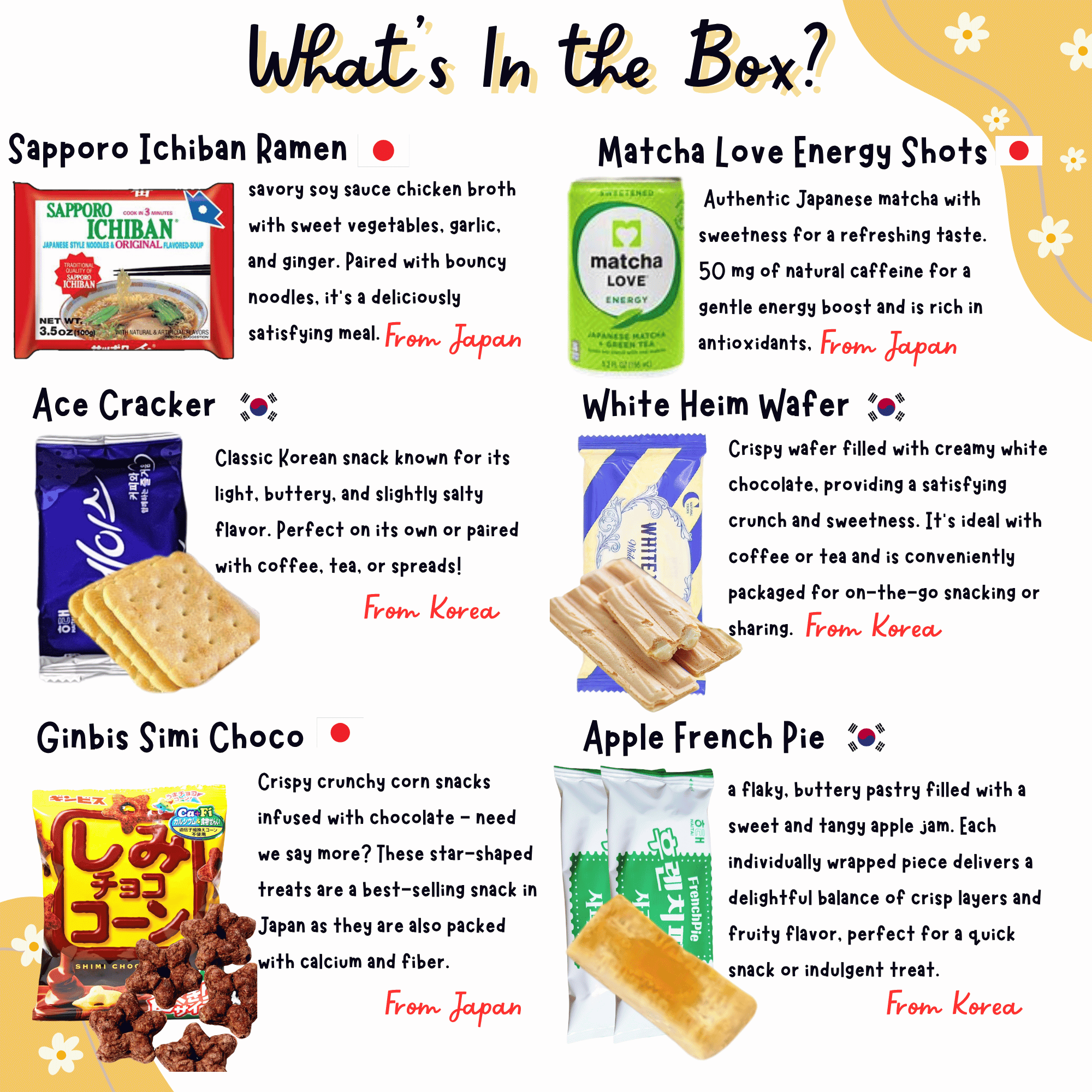 DOTORI SNACK BOX Korean Snacks Japanese Snack Box (40 counts) Asian Candy Sweet Savory Exotic Snacks Mystery Box, Care Package Bundle - Gift for Friends, Family, Loved Ones, Coworkers, Colleagues