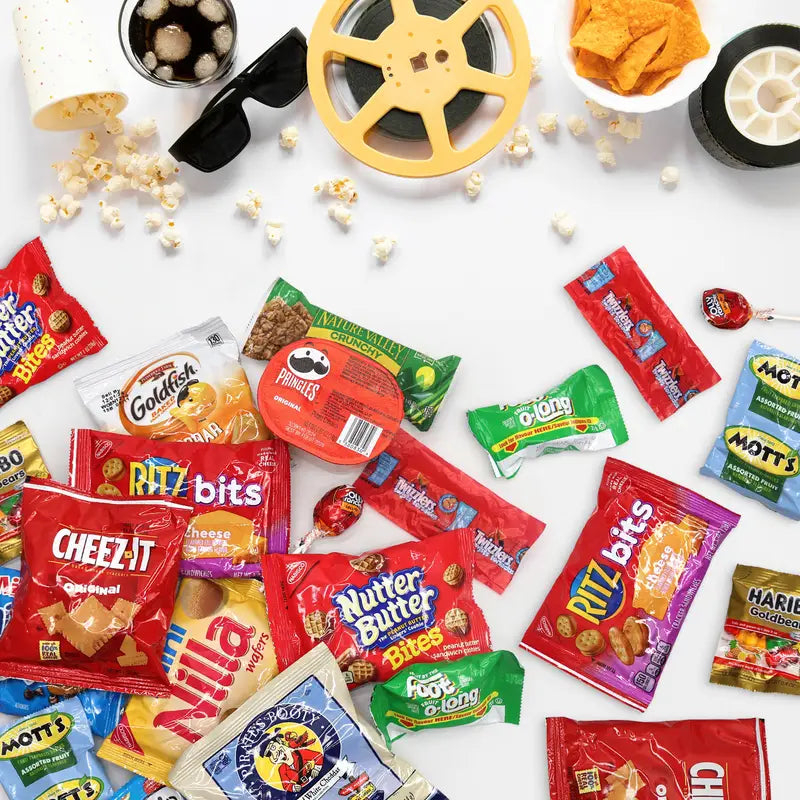 Variety Snack Box for Adults - 60 Count Care Package for Kids, College Students, and Office - Assorted Chips and Treats in a Beautiful Gift Box